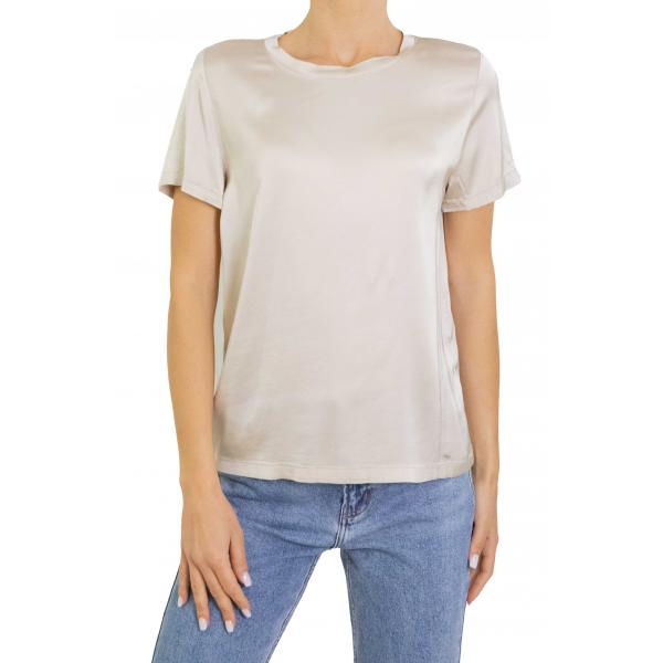 Maglia in raso girocollo